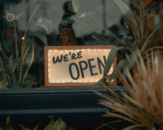 Open for Business!