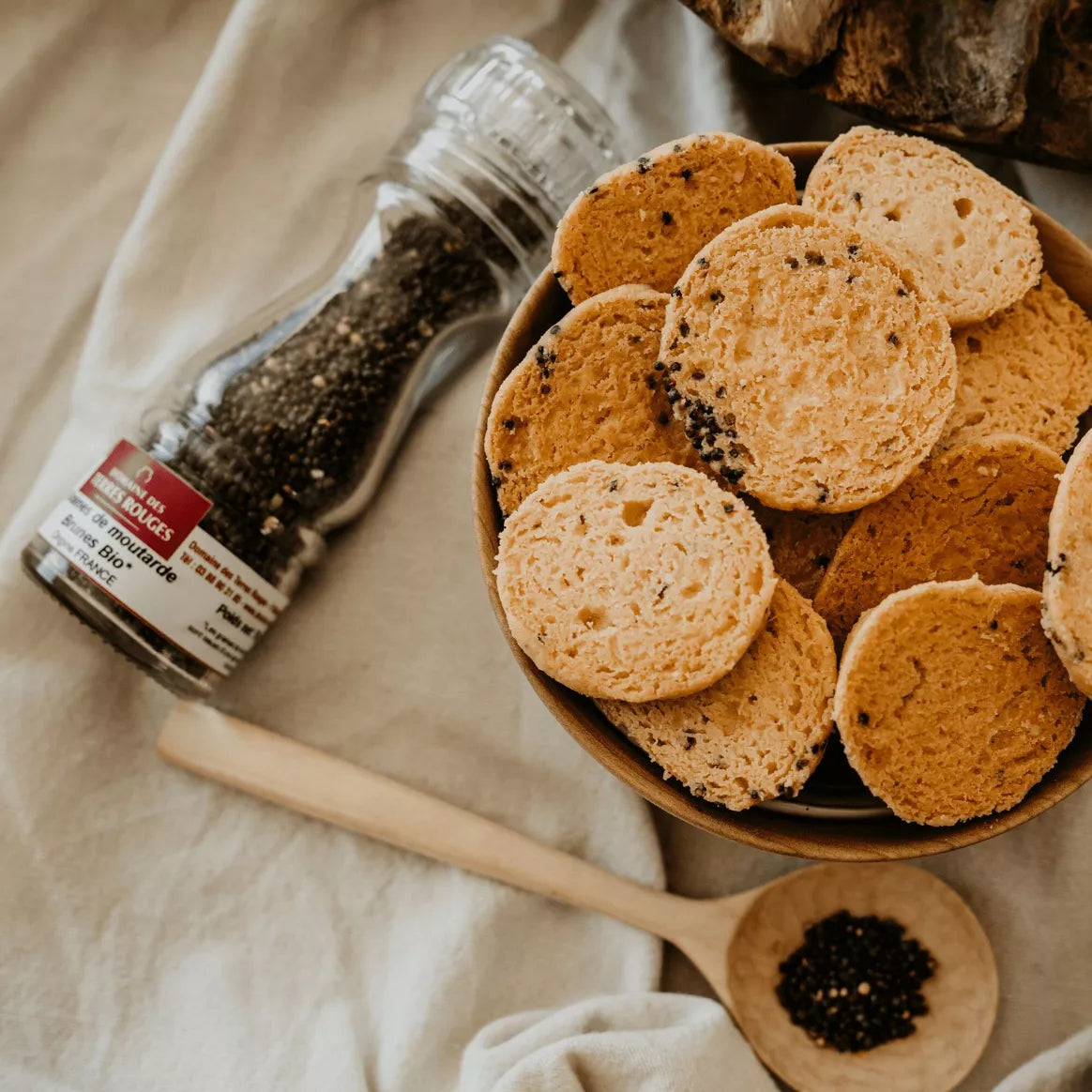 Biologische bruine mosterdzaadmolen 70g