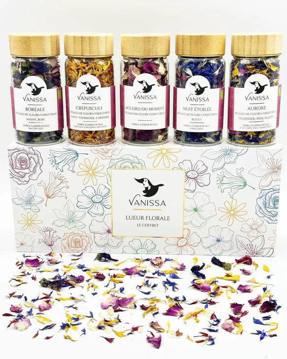 Floral Glimmer - The Box: Assortiment eetbare bloemblaadjes