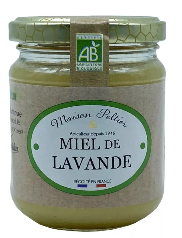 Biologische Franse lavendelhoning / Miel de lavande de France BIO 250g