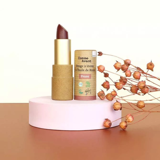 Make-up - Biologische lippenstift - Pruim