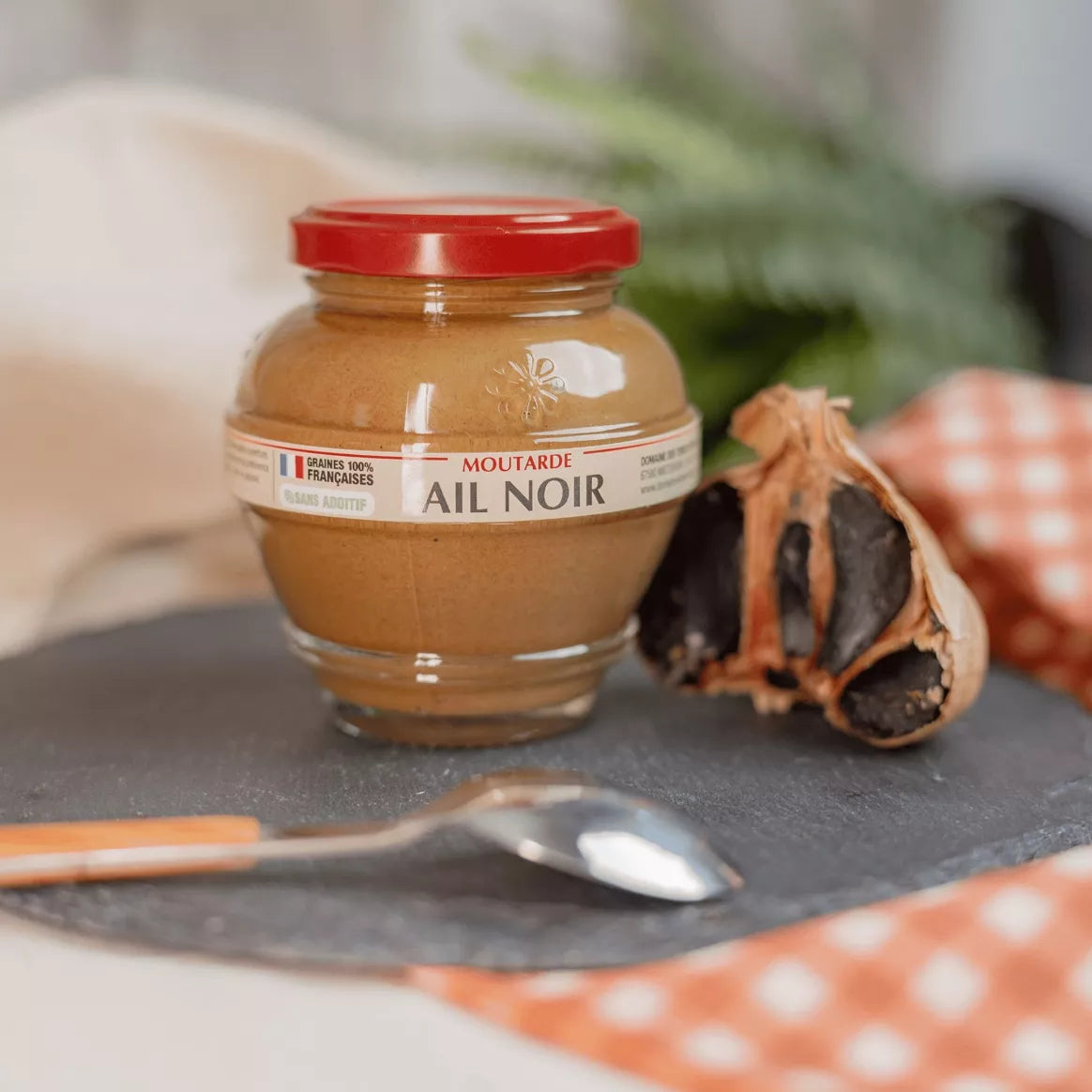 Zwarte Knoflookmosterd 200g