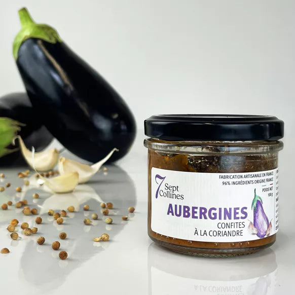 Gekonfijte aubergine met koriander 100g Smeerbaar voor bij het ape
