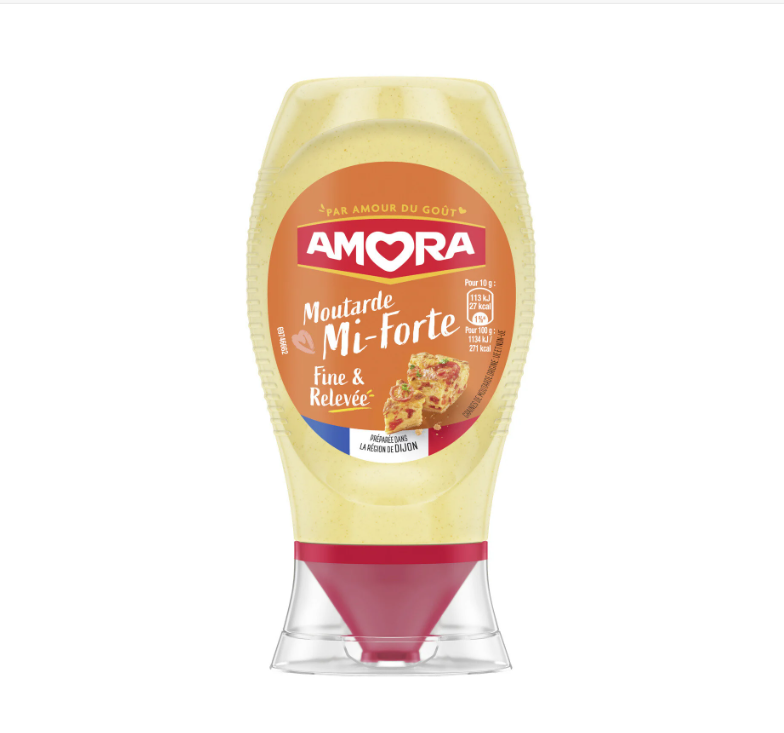 Moutarde Amora Mi-Forte - 260g