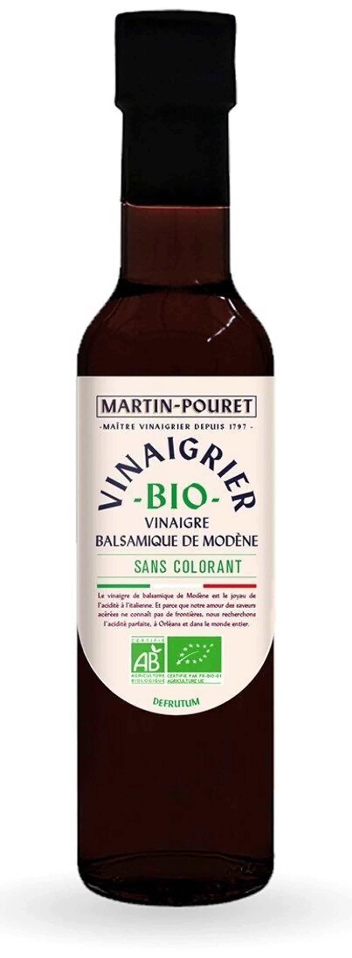 Biologische balsamicoazijn uit Modena IGP – 25 cl – Martin-Pouret