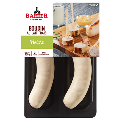 Bahier Boudin blanc nature 2 x 125 G