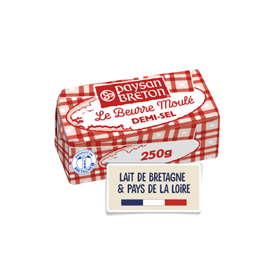 Beurre Moulé demi-Sel 250 g Paysan Breton