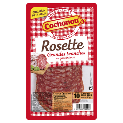 Aoste Rosette prétranchée 10 tranches 93 g