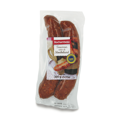 Rochambeau Saucisses de Montbéliard cuites 300 g