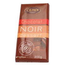 Tablette de chocolat noir dessert 200g