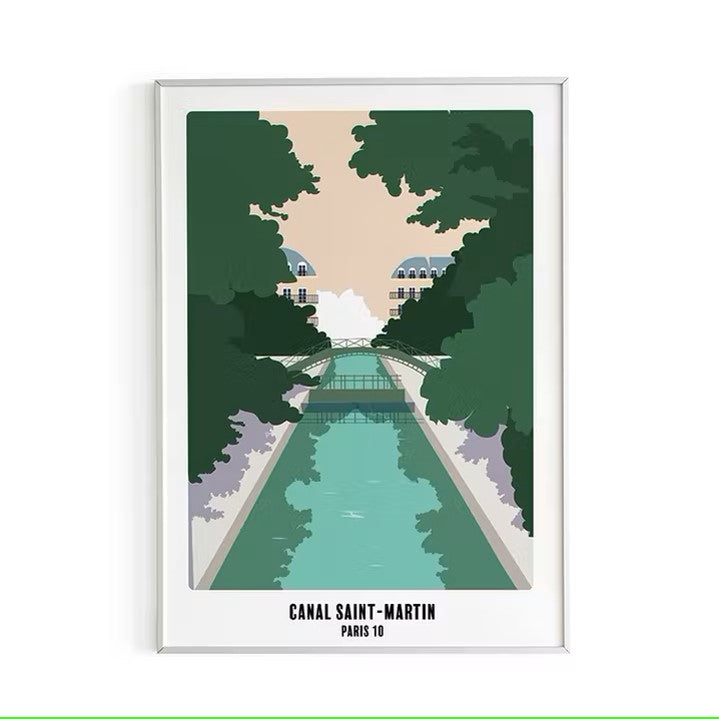 A3-poster CANAL ST MARTIN