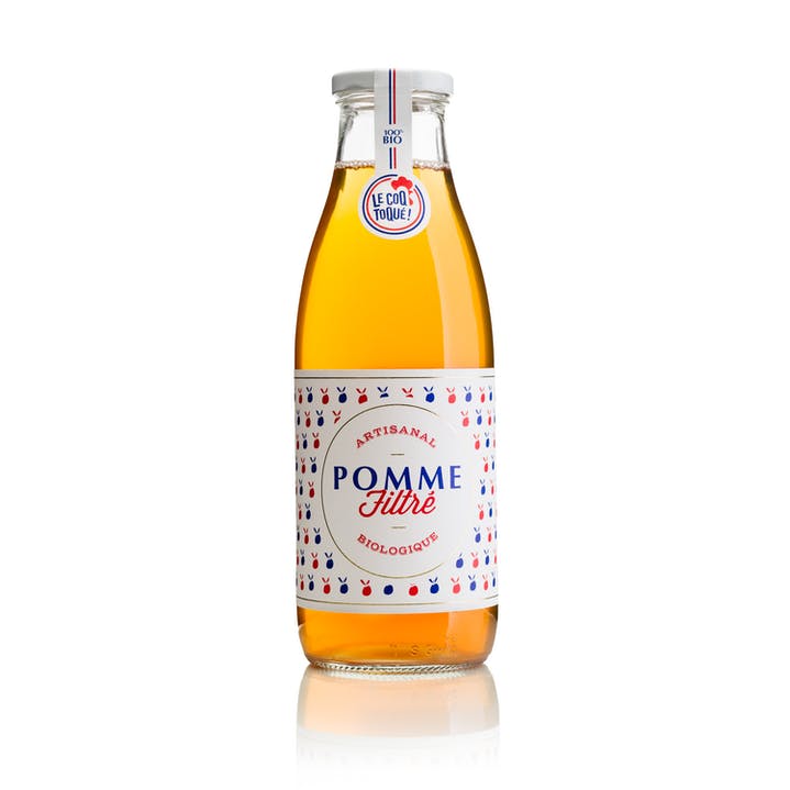 ORGANIC FILTERED APPLE JUICE 75CL by LE COQ TOQUE available at Les Belles Saveurs.