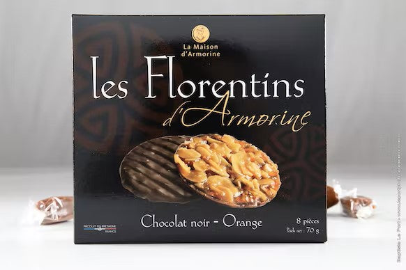 Case Florentins donkere chocolade sinaasappel