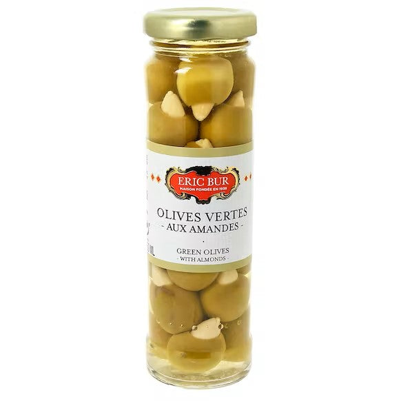 GROENE OLIJVEN MET AMANDELEN 95G
