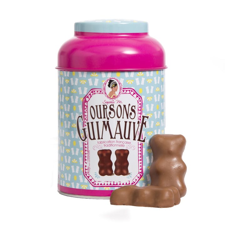 Blik "Ourson" Marschmallow chocoladebeertjes | 180g