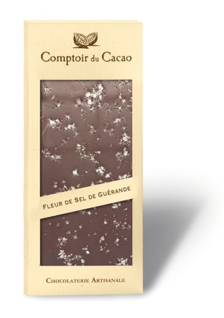 Pure chocolade Guerande Fleur de Sel reep | 90G