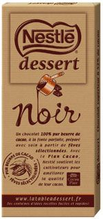 Tablette de chocolat noir dessert 205 g Nestlé
