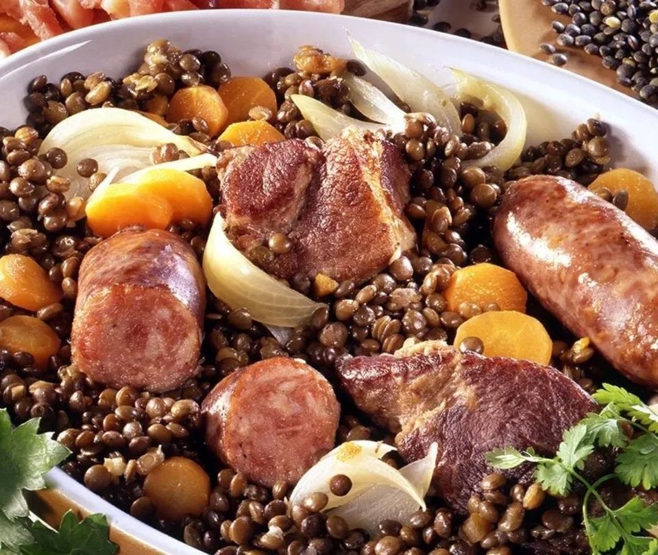 recept voor Petit-Salé met linzen