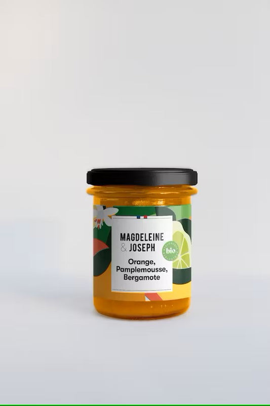 Biologische Sinaasappel, Grapefruit, Bergamot Jam