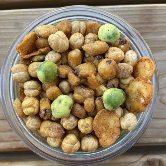 Pittige mix kleine zoutjes 120gr