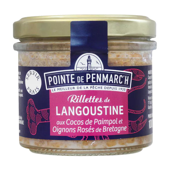 Spreadable Paimpol coconut langoustine rillettes with pink onions from Brittany - 100g verrine