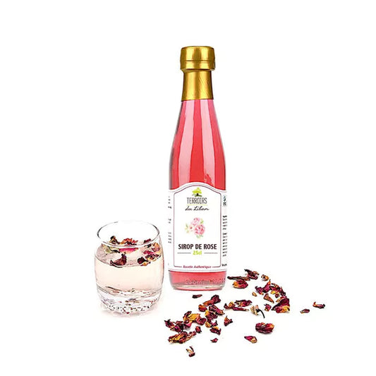 Natuurlijke Rozensiroop - 25cl - Dranken - Cocktails - Gebak