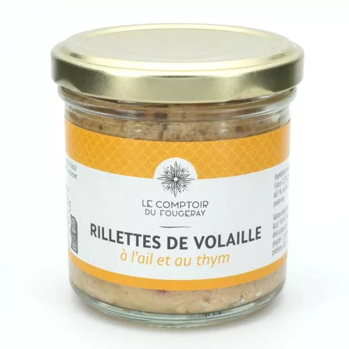 Rillettes van kip met knoflook en tijm
