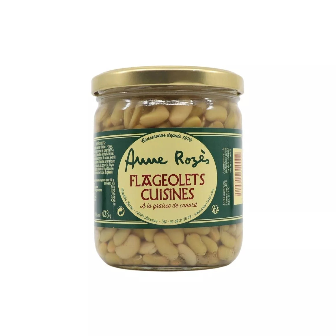 GEKOOKTE FLAGEOLETS 433g