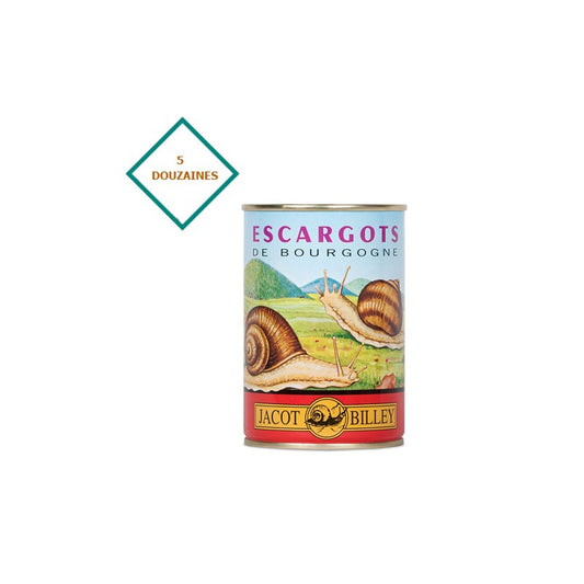 Escargots in blik - 1/2 - groot - 5 dozijn – Jacot Billey