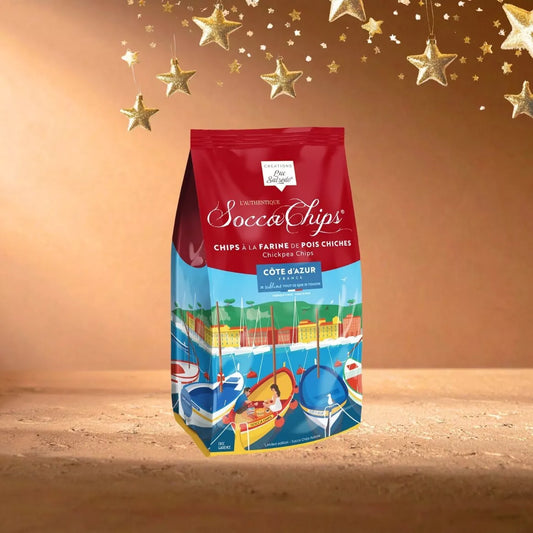 Limited Edition 2025 - Socca Chips gemaakt met kikkererwtenmeel