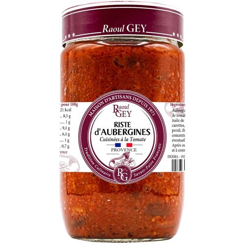 Riste Aubergine A La Tomate - Raoul Gey - 58cl