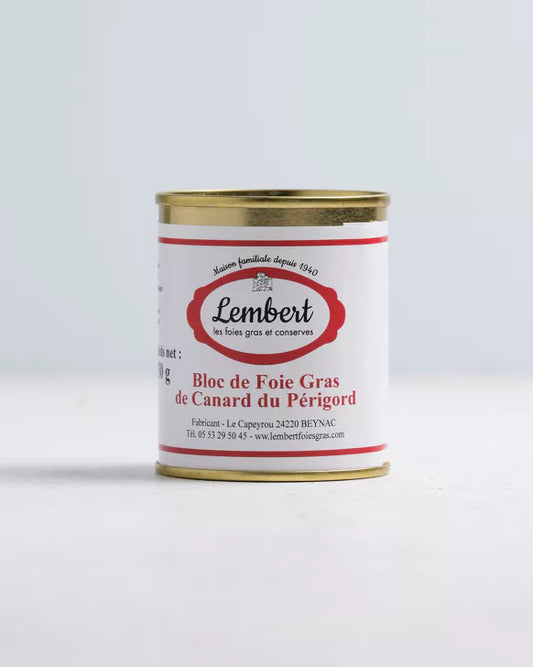 Blok foie gras van eend (oorsprong Dordogne) 125g