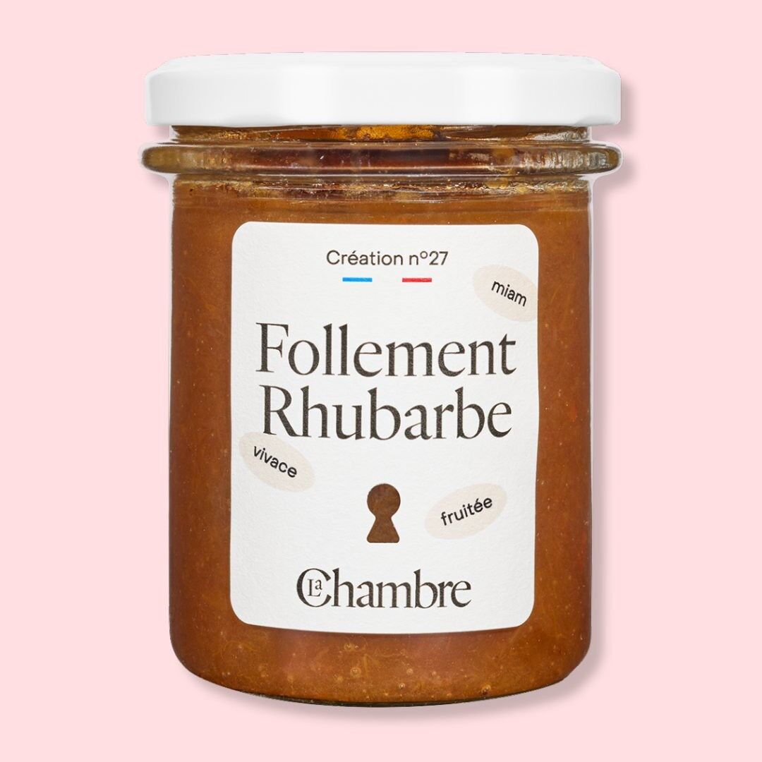 Follement Rhubarbe – rabarberconfiture – 200 g – La Chambre