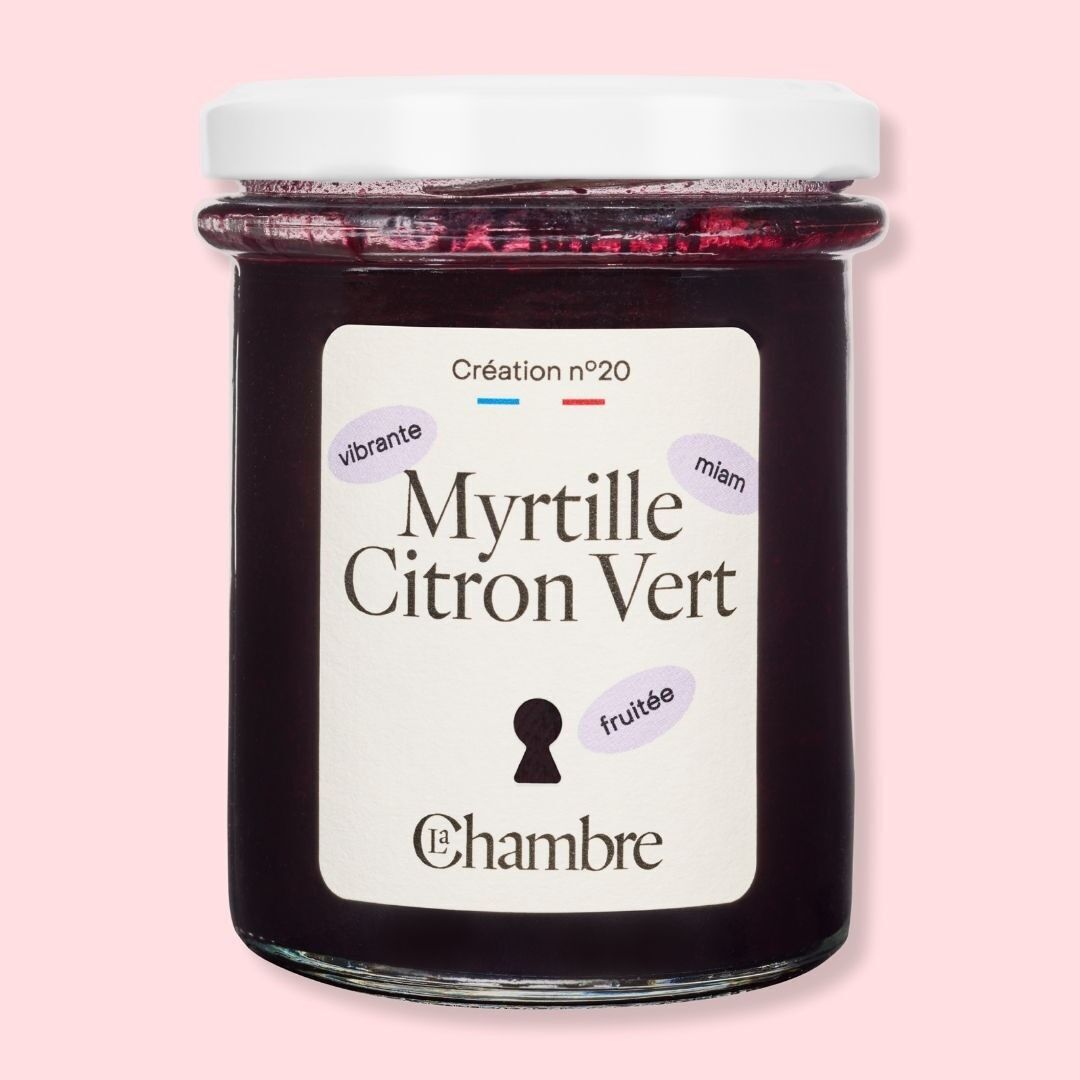 Blauwe-bessenconfiture met limoen – 200 g – La Chambre