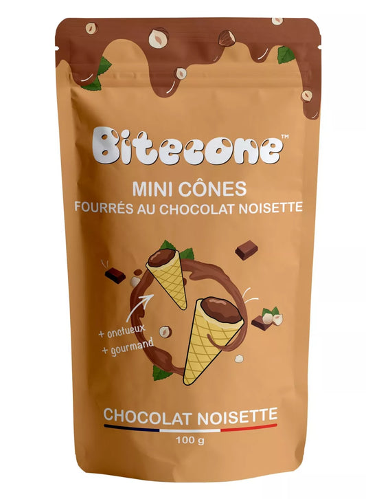 Chocolade hazelnoot Bitecone