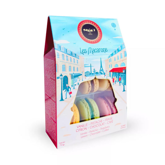 Doos met 6 verschillende macarons