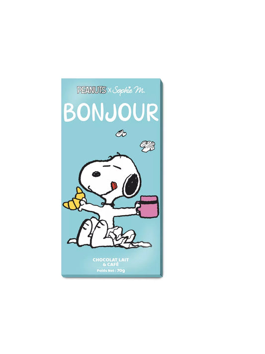 Snoopy - Melkkoffie Chocolade reep - BONJOUR