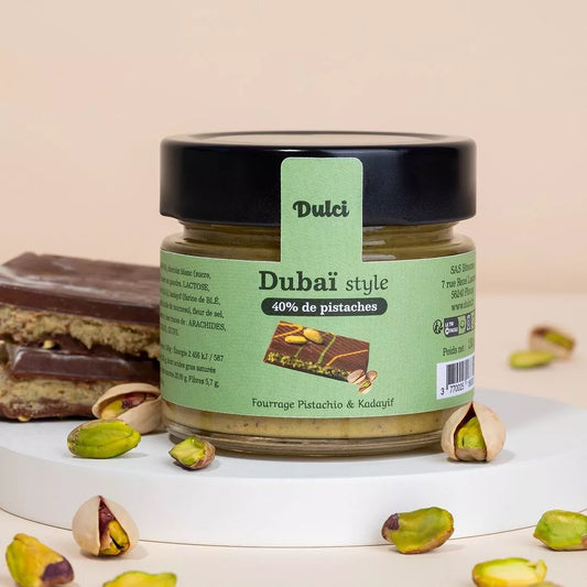40% Pistachepasta Dubai Chocolade Stijl 150 gr