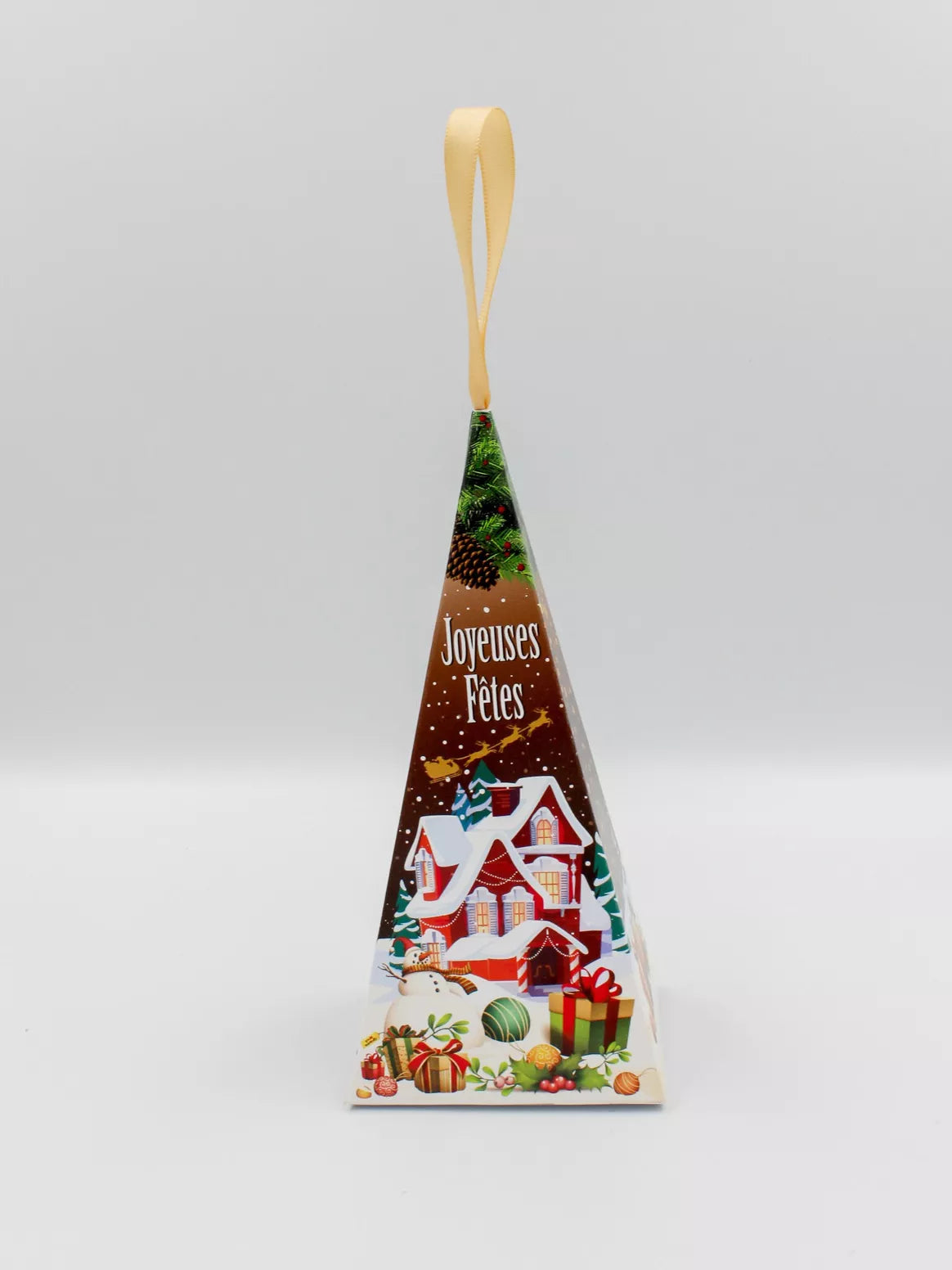 Florentines met pure chocolade, karamel en sinaasappel - doos van 50 g