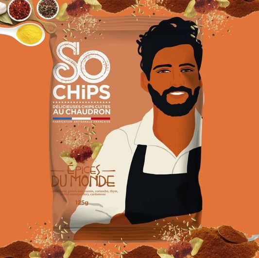 Ambachtelijke Chips met Wereldkruiden - 125 g