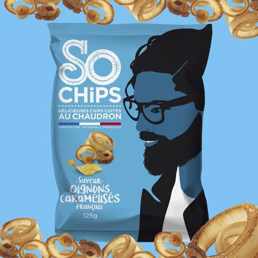 Ambachtelijke Gekarameliseerde uienchips - 125 g