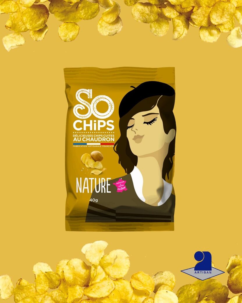 Chips artisanales nature au sel de mer - 40 g