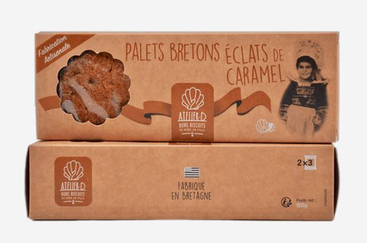 Palet Bretons - éclats de caramel - 120 g