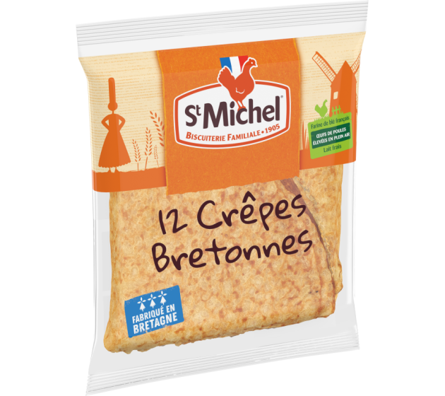 12 Crêpes bretonnes beurre St. Michel
