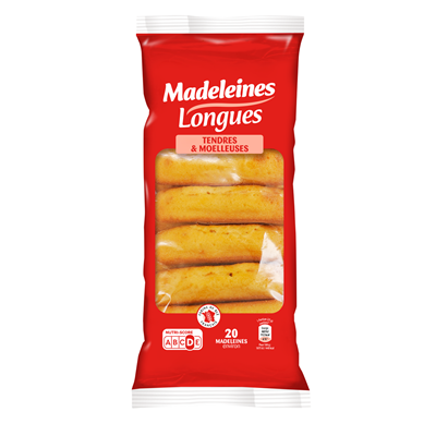 Lange natuurlijke madeleine 250 g