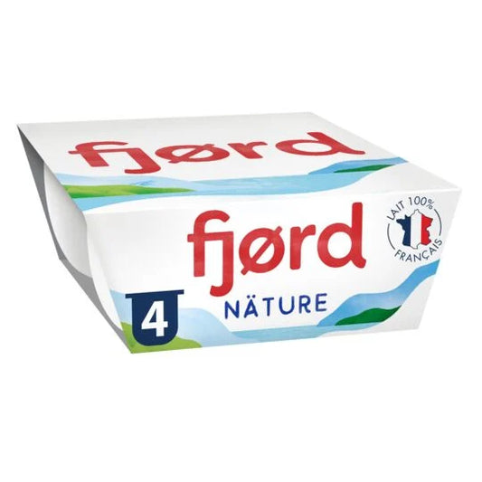 FJORD Yaourt fromage blanc nature 4 x 125 g