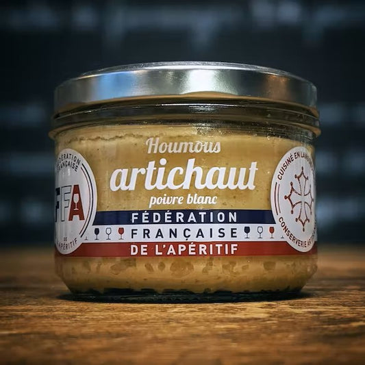 Artisjok hummus met witte peper