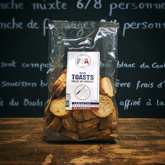 SMALL GRILLED CEREAL TOASTS by Fédération Française de l'Apéritif available at Les Belles Saveurs.