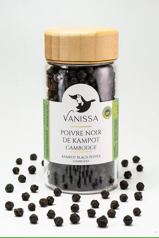 Poivre de Kampot Noir IGP Bio - Cambodge 60 g