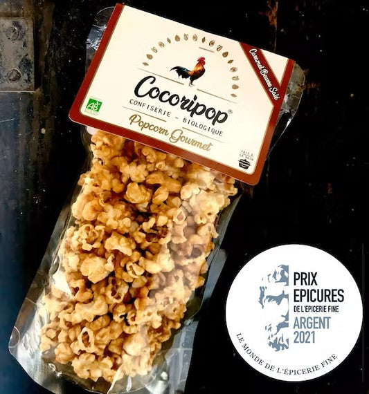 Popcorn met karamel en gezouten boter